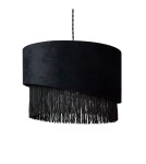 Pendant lamps - Abruzzo Black Velvet Pendant Lamp 40cm Fonte E27 ABR-LWAF-E27 - product 1