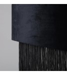 Abruzzo Lampa Wisząca z Czarnego Aksamitu 40cm Fonte E27 ABR-LWAF-E27