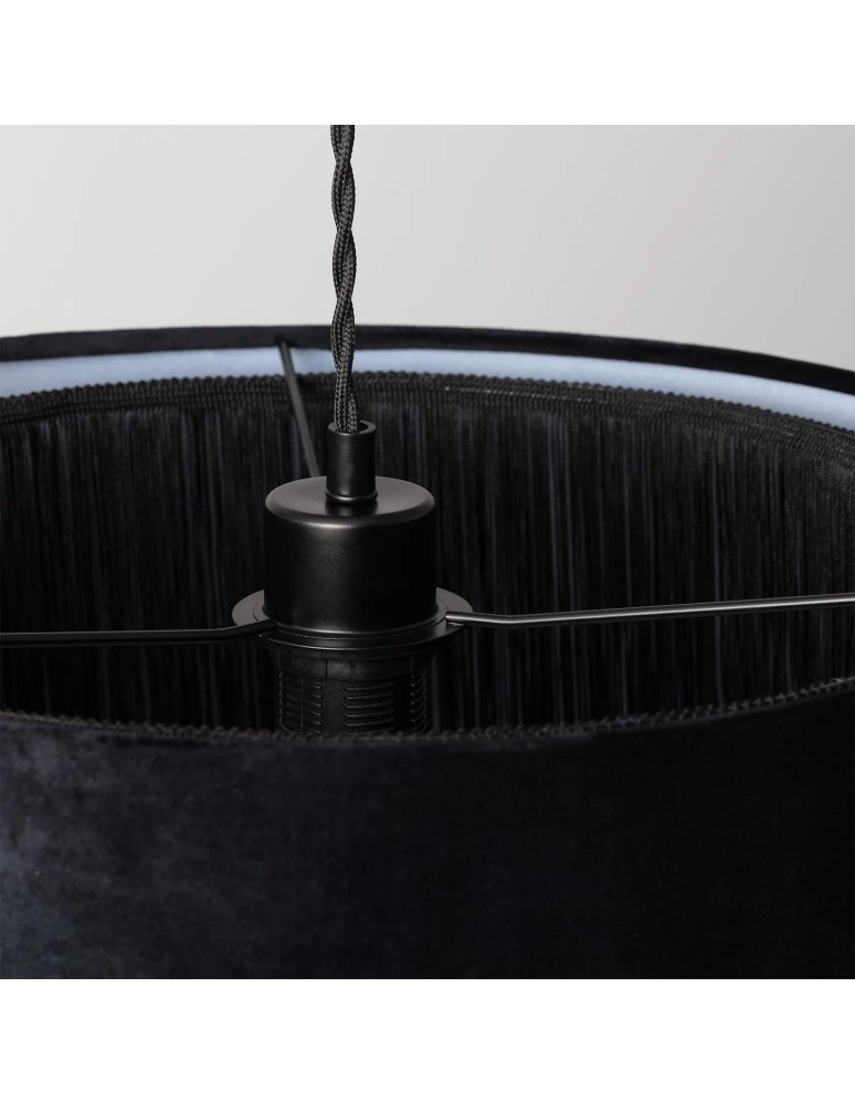 Pendant lamps - Abruzzo Black Velvet Pendant Lamp 40cm Fonte E27 ABR-LWAF-E27 - product kolory-swiatla.pl 7