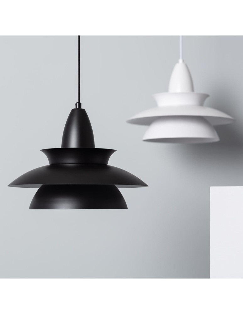 Abruzzo Lampa Wisząca czarna Luppo E27 ABR-LWBL-E27