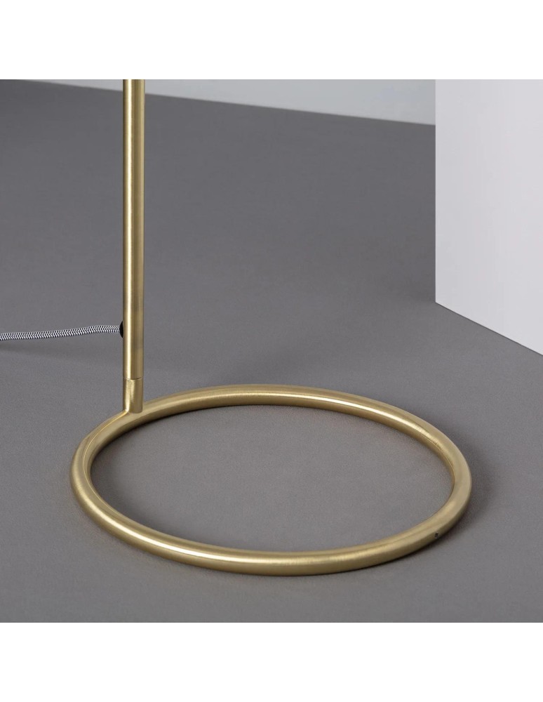Floor lamps - Abruzzo Gold Milk Glass Ball Floor Lamp 165cm Home E27 ABR-LSHH-E27 - product kolory-swiatla.pl 6
