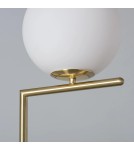 Abruzzo Lampa Podłogowa Złota Szklana Kula Mleczna 165cm Home E27 ABR-LSHH-E27 Abruzzo Lampa Podłogowa Złota Szklana Kula Mleczna 165cm Home E27 ABR-LSHH-E27