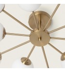 Abruzzo Lampa Sufitowa Wiszaca Złota Żyrandol Szklane kule 70CM Elegante 10x G9 ABR-ZWZ-10XG9