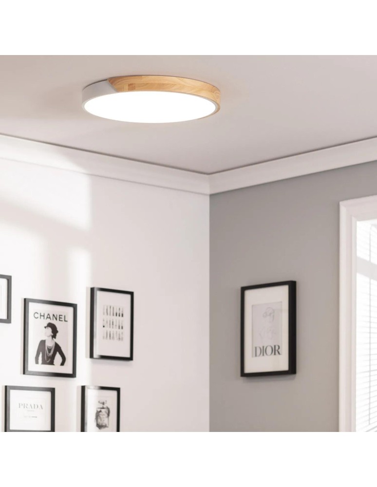 Abruzzo Plafon LED CCT Biały okrągły 36W 50cm 3000-5700k Lagio ABR-PLOL-B-40W