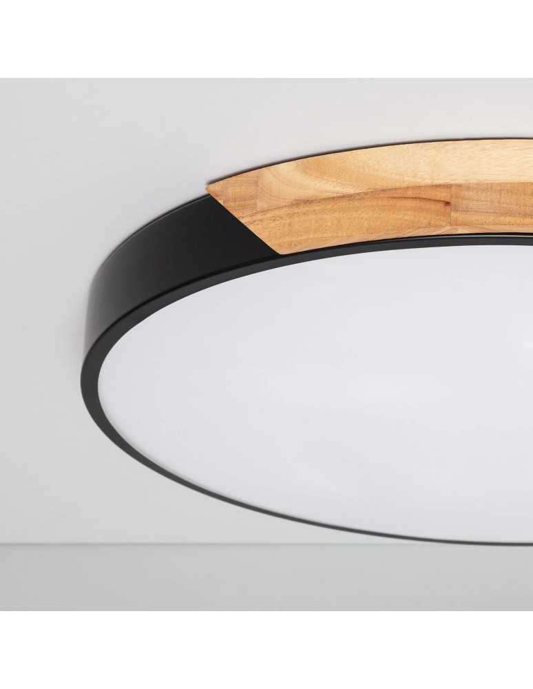 Abruzzo Plafon LED CCT Czarny okrągły 36W 50cm 3000-5700k Lagio ABR-PLOG-C-40W