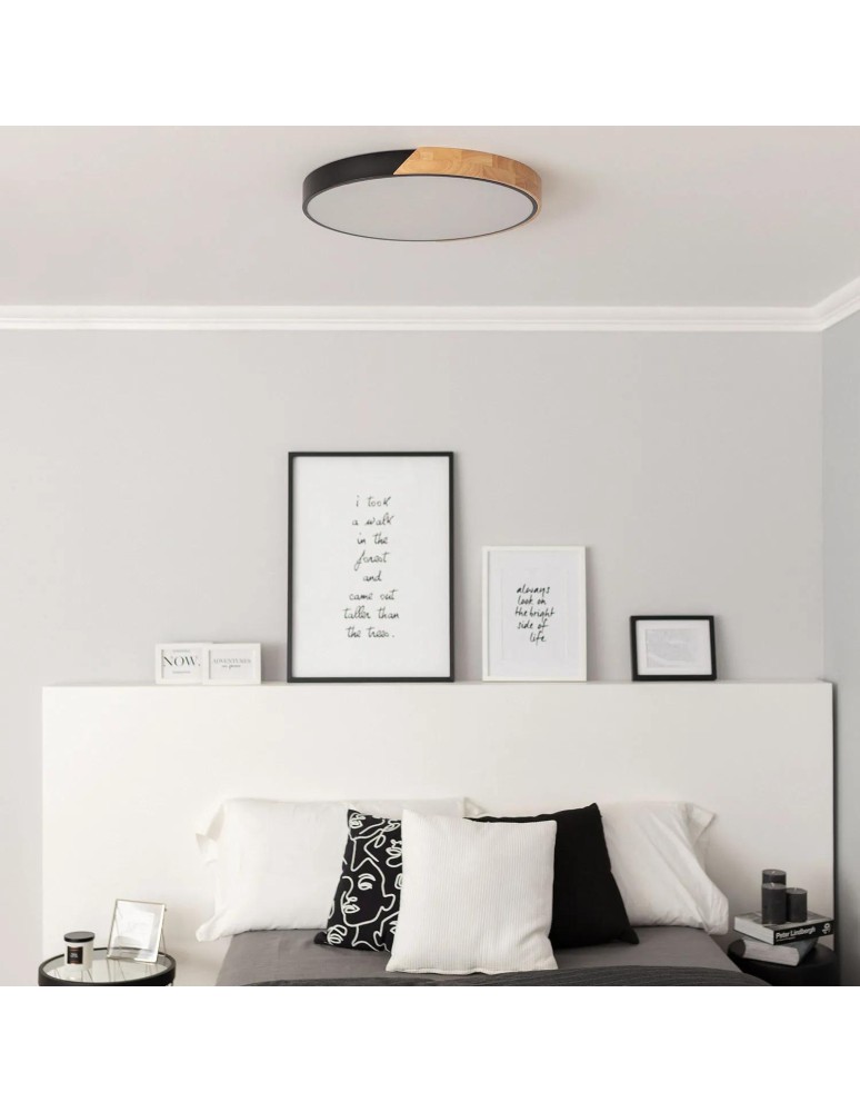 Ceiling lamps - Abruzzo CCT LED Plafond Black Round 36W 50cm 3000-5700k Lagio ABR-PLOG-C-40W - product kolory-swiatla.pl 7