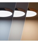 Abruzzo Plafon LED CCT Czarny okrągły 36W 50cm 3000-5700k Lagio ABR-PLOG-C-40W