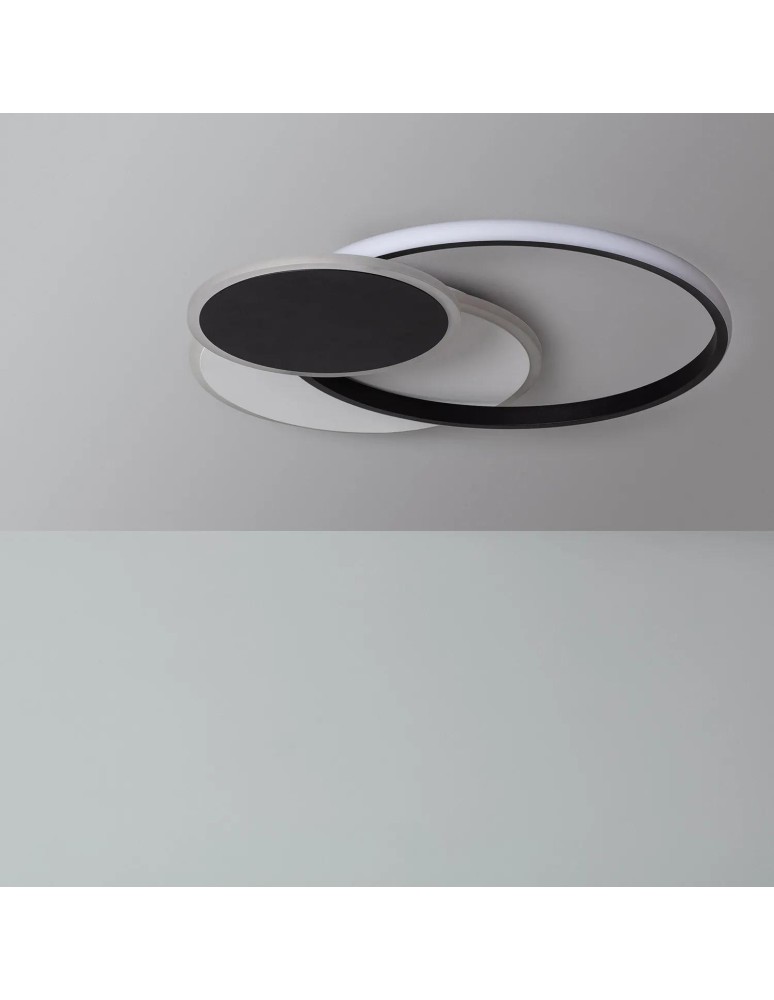 Ceiling lamps - Abruzzo Modern LED Plafond 27W Black/White Wheel 3000K Pirlo ABR-PL0X-27W-NW - product kolory-swiatla.pl 3