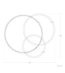 Ceiling lamps - Abruzzo Modern LED Plafond 27W Black/White Wheel 3000K Pirlo ABR-PL0X-27W-NW - product 8