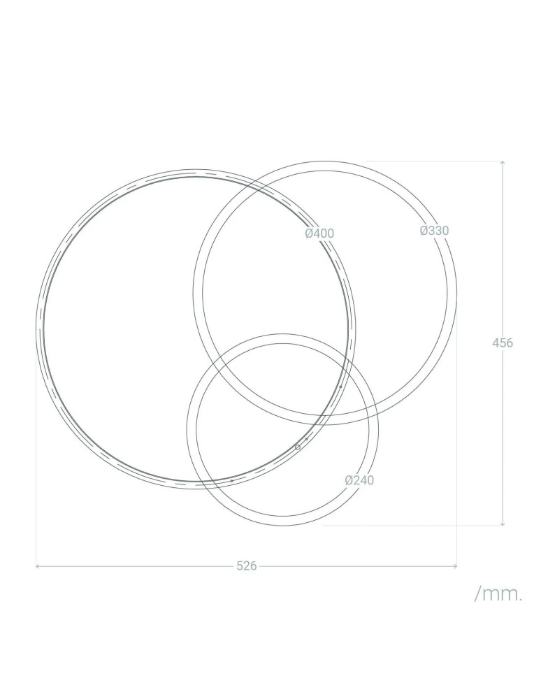 Ceiling lamps - Abruzzo Modern LED Plafond 27W Black/White Wheel 3000K Pirlo ABR-PL0X-27W-NW - product kolory-swiatla.pl 8