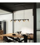 Pendant lamps - Abruzzo Retro Black Pendant Lamp 100cm 8xE27 Nadi ABR-RRN-8XE27 - product 6
