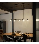 Pendant lamps - Abruzzo Retro Black Pendant Lamp 100cm 8xE27 Nadi ABR-RRN-8XE27 - product 7