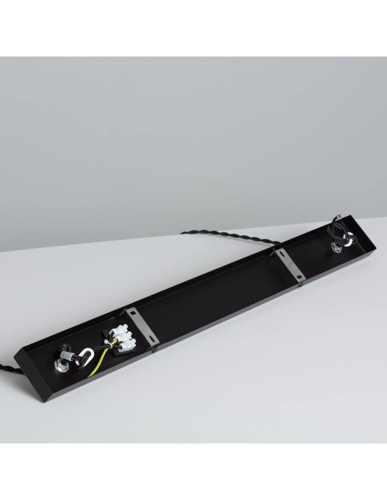 Abruzzo Lampa Wisząca Retro Czarna 100cm 8xE27 Nadi ABR-RRN-8XE27