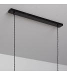 Abruzzo Lampa Wisząca Retro Czarna 100cm 8xE27 Nadi ABR-RRN-8XE27