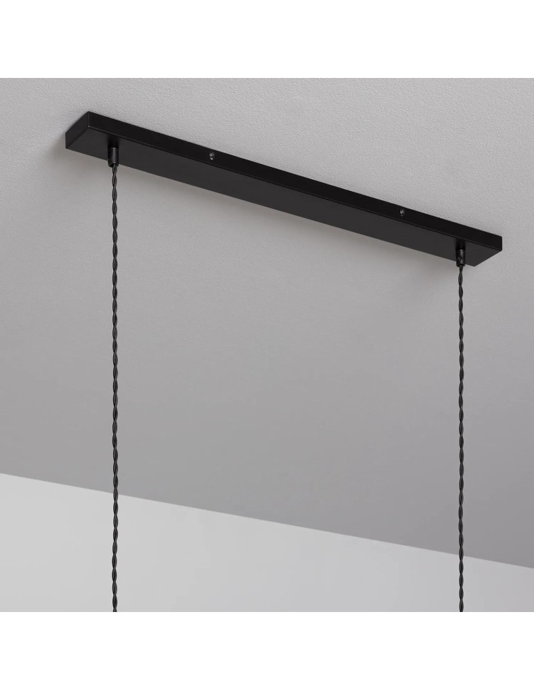 Abruzzo Lampa Wisząca Retro Czarna 100cm 8xE27 Nadi ABR-RRN-8XE27