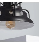 Pendant lamps - Abruzzo Retro Industrial Pendant Lamp Black 30cm E27 Gobo ABR-RRG-E27 - product 3