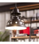 Pendant lamps - Abruzzo Retro Industrial Pendant Lamp Black 30cm E27 Gobo ABR-RRG-E27 - product 4