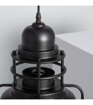 Pendant lamps - Abruzzo Retro Industrial Pendant Lamp Black 30cm E27 Gobo ABR-RRG-E27 - product 7