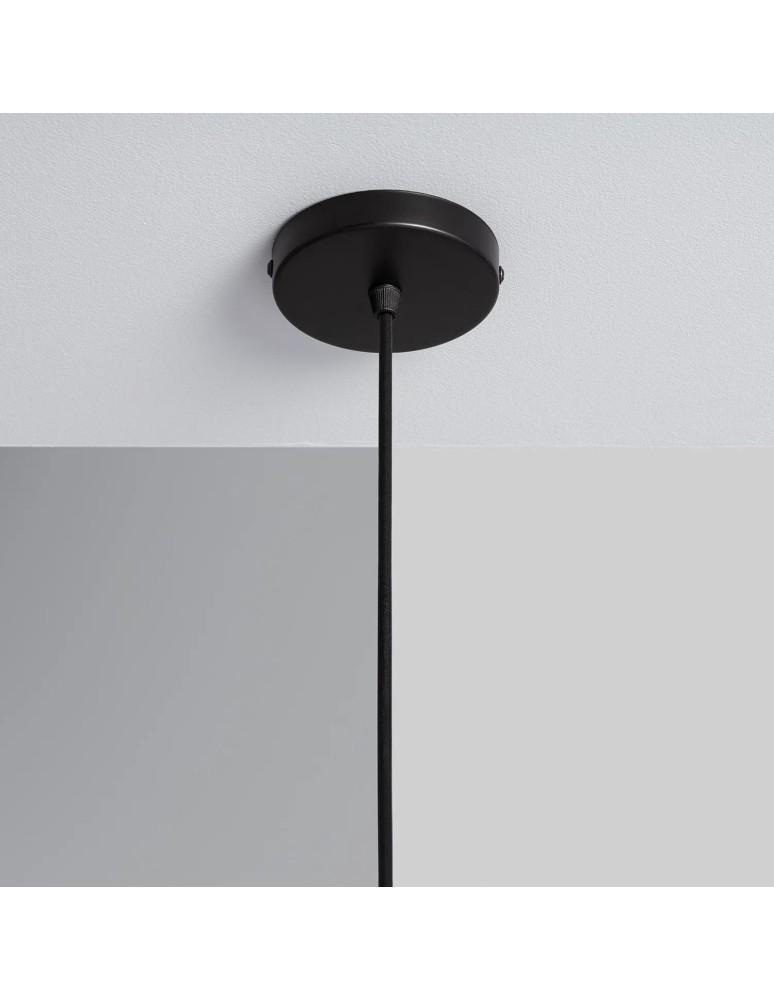 Pendant lamps - Abruzzo Retro Industrial Pendant Lamp Black 30cm E27 Gobo ABR-RRG-E27 - product kolory-swiatla.pl 9