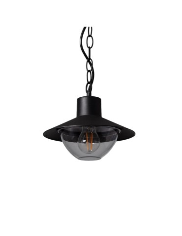 Abruzzo Retro loft Pendant Lamp Black 25cm E27 Forte ABR-RRF-E27