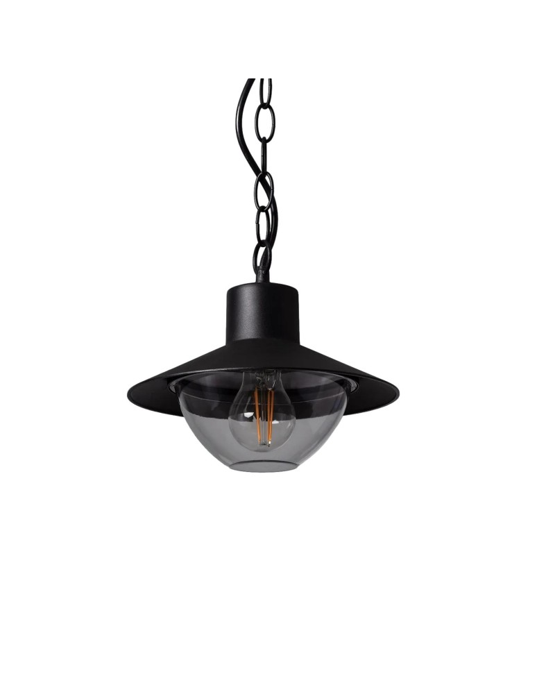Pendant lamps - Abruzzo Retro loft Pendant Lamp Black 25cm E27 Forte ABR-RRF-E27 - product kolory-swiatla.pl 1