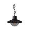 Abruzzo Lampa Wisząca Retro loft Czarna 25cm E27 Forte ABR-RRF-E27