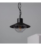 Abruzzo Lampa Wisząca Retro loft Czarna 25cm E27 Forte ABR-RRF-E27