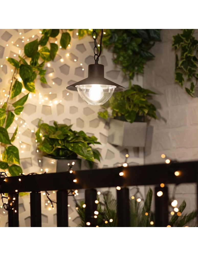 Pendant lamps - Abruzzo Retro loft Pendant Lamp Black 25cm E27 Forte ABR-RRF-E27 - product kolory-swiatla.pl 6