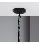 Abruzzo Lampa Wisząca Retro loft Czarna 25cm E27 Forte ABR-RRF-E27