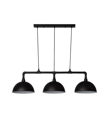 Abruzzo Retro Loft Pendant Lamp Black 100cm 3xE27 Rivia ABR-RRR-3XE27