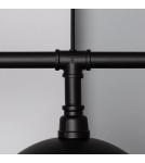 Abruzzo Lampa Wisząca Retro Loft Czarna 100cm 3xE27 Rivia ABR-RRR-3XE27