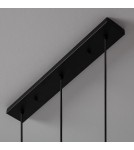 Abruzzo Lampa Wisząca Retro Loft Czarna 100cm 3xE27 Rivia ABR-RRR-3XE27