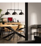 Abruzzo Lampa Wisząca Retro Loft Czarna 100cm 3xE27 Rivia ABR-RRR-3XE27