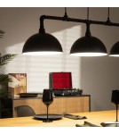 Abruzzo Lampa Wisząca Retro Loft Czarna 100cm 3xE27 Rivia ABR-RRR-3XE27