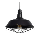 Abruzzo Lampa Wisząca Retro Loft Czarna 36cm E27 Patrone ABR-RRP-C-E27