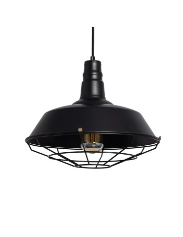 Abruzzo Retro Loft Pendant Lamp Black 36cm E27 Patrone ABR-RRP-C-E27