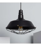 Abruzzo Lampa Wisząca Retro Loft Czarna 36cm E27 Patrone ABR-RRP-C-E27