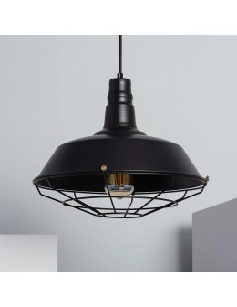 Abruzzo Lampa Wisząca Retro Loft Czarna 36cm E27 Patrone ABR-RRP-C-E27 - produkt 2