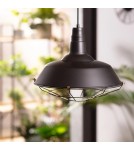 Abruzzo Lampa Wisząca Retro Loft Czarna 36cm E27 Patrone ABR-RRP-C-E27