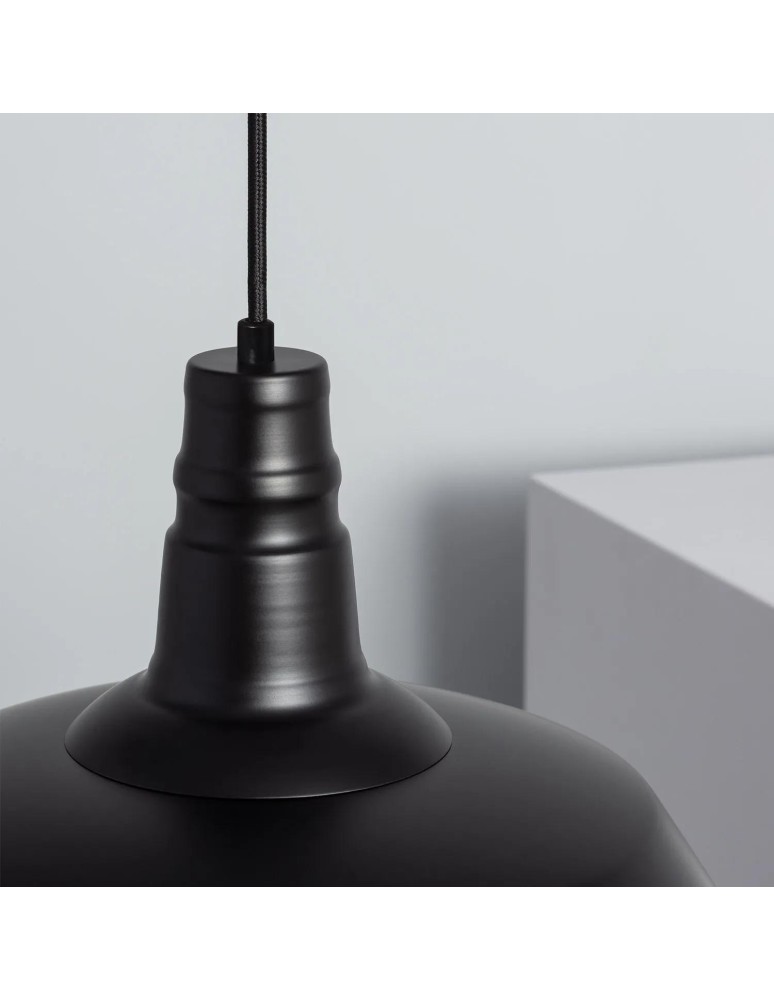 Pendant lamps - Abruzzo Retro Loft Pendant Lamp Black 36cm E27 Patrone ABR-RRP-C-E27 - product kolory-swiatla.pl 7
