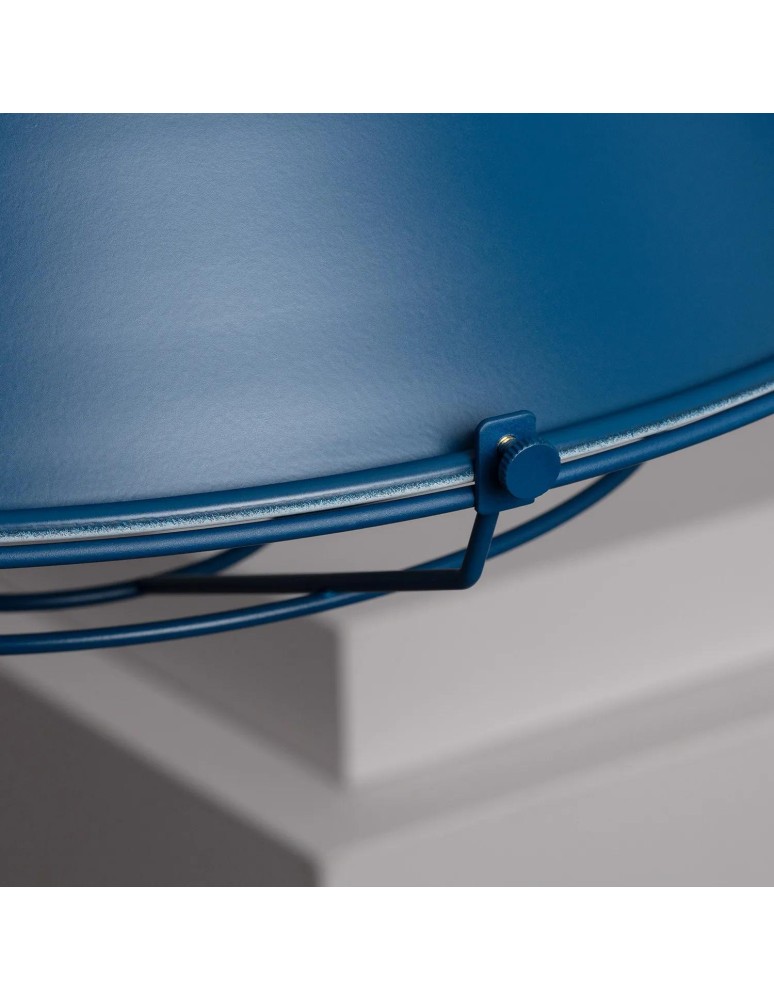 Abruzzo Lampa Wisząca Retro Loft niebieska 36cm E27 Patrone ABR-RRP-N-E27