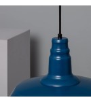 Abruzzo Lampa Wisząca Retro Loft niebieska 36cm E27 Patrone ABR-RRP-N-E27