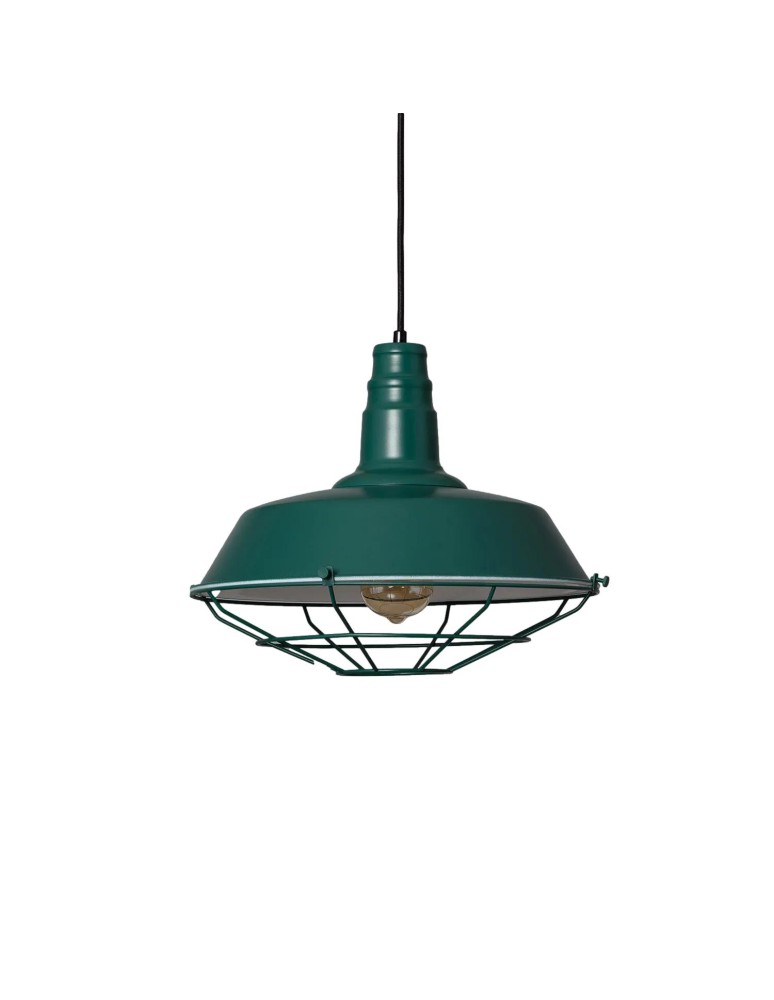 Abruzzo Lampa Wisząca Retro Loft Zielona 36cm E27 Patrone ABR-RRP-Z-E27