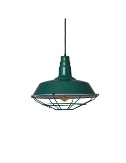 Abruzzo Retro Loft Green 36cm E27 Patrone Pendant Lamp ABR-RRP-Z-E27