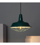 Abruzzo Lampa Wisząca Retro Loft Zielona 36cm E27 Patrone ABR-RRP-Z-E27