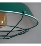Abruzzo Lampa Wisząca Retro Loft Zielona 36cm E27 Patrone ABR-RRP-Z-E27