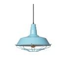 Abruzzo Lampa Wisząca Retro Loft Błękitna 36cm E27 Patrone ABR-RRP-B-E27