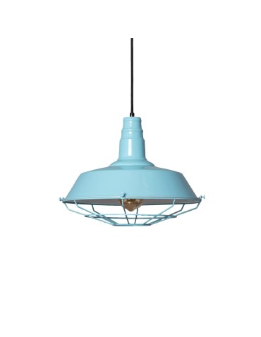 Abruzzo Retro Loft Pendant Lamp Blue 36cm E27 Patrone ABR-RRP-B-E27