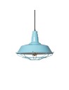 Abruzzo Lampa Wisząca Retro Loft Błękitna 36cm E27 Patrone ABR-RRP-B-E27