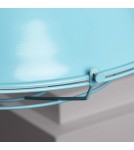 Abruzzo Lampa Wisząca Retro Loft Błękitna 36cm E27 Patrone ABR-RRP-B-E27